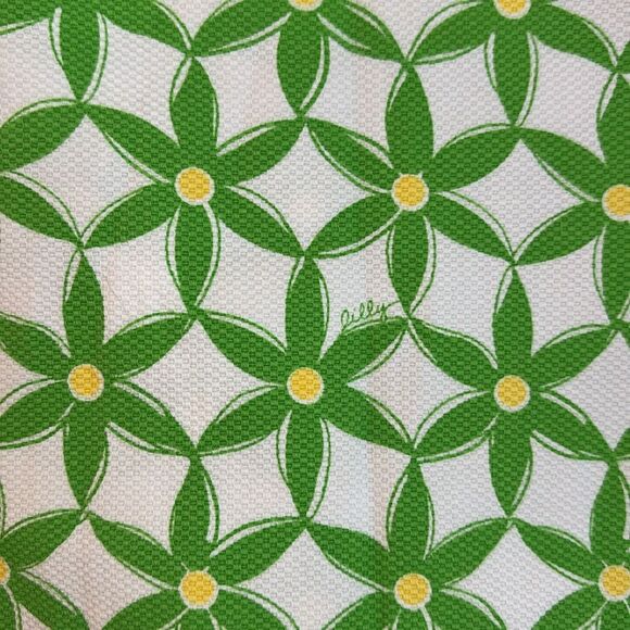 Lilly Pulitzer floral Green and White Patterned Skort skirt preppy tennis core 2 - Picture 4 of 11